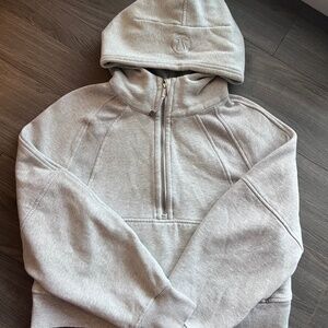Lululemon scuba sweater grey 1/2 zip XS/S comfy athletic